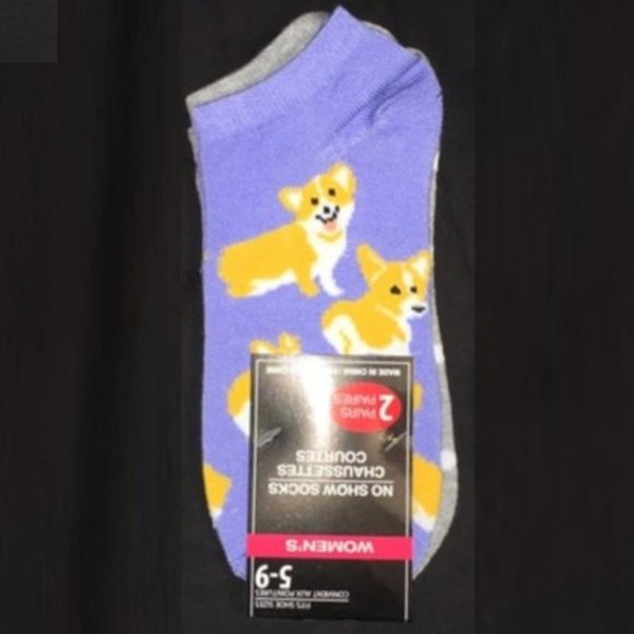 Accessories - *3/$15* Fun Corgi Dog + Polka Dot Socks
